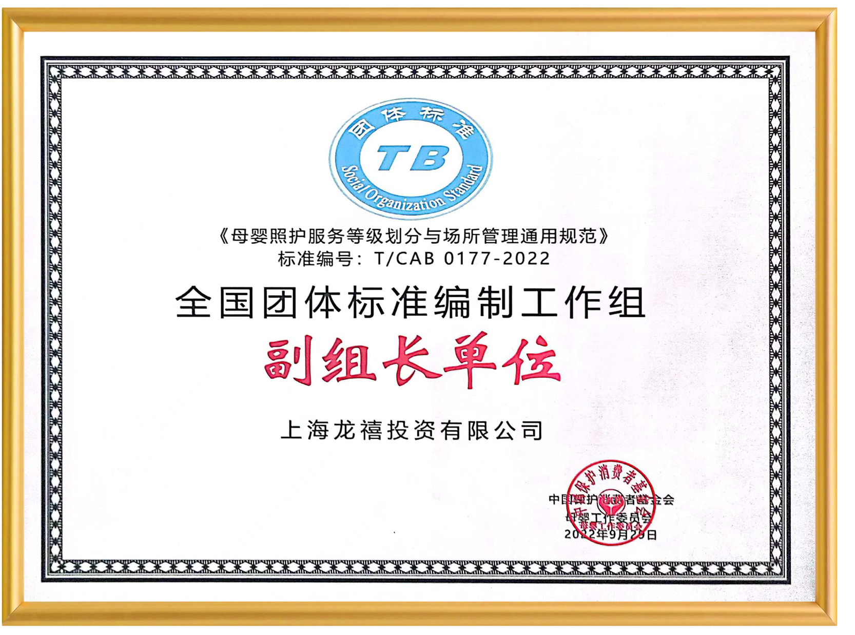 母婴团标